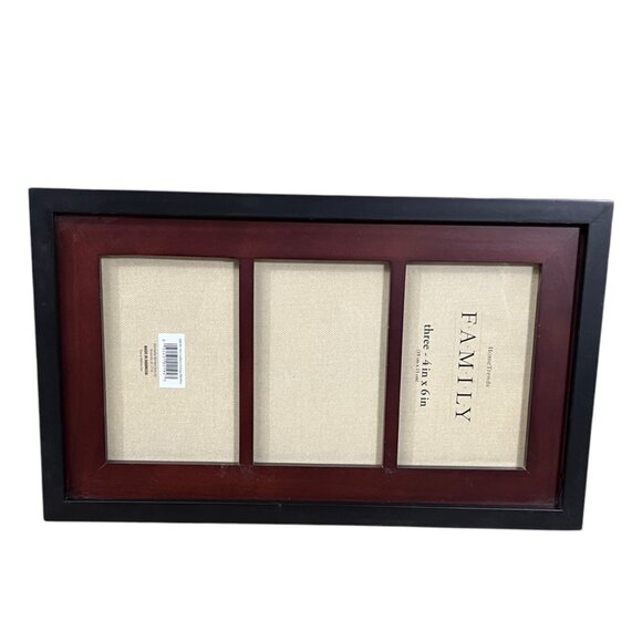 HomeTrends Family‎ Collage Picture Frame With Three 4"x6" Openings - Picture 5 of 6